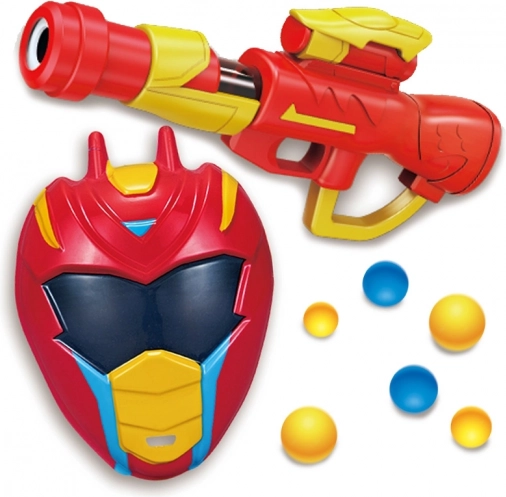 WOOPIE otroški blaster za penaste kroglice z masko, 11 delov