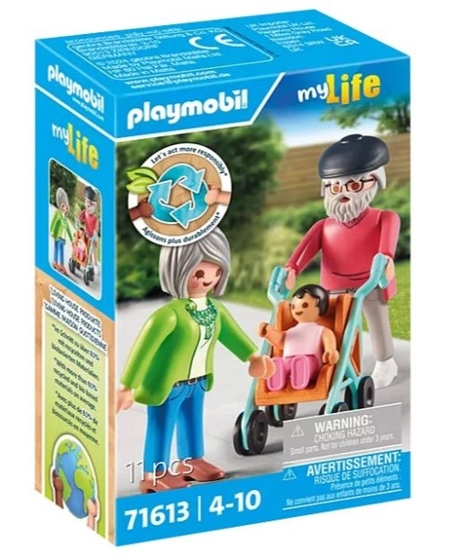 Figurice PLAYMOBIL Moje Življenje Stari starši z vnukom