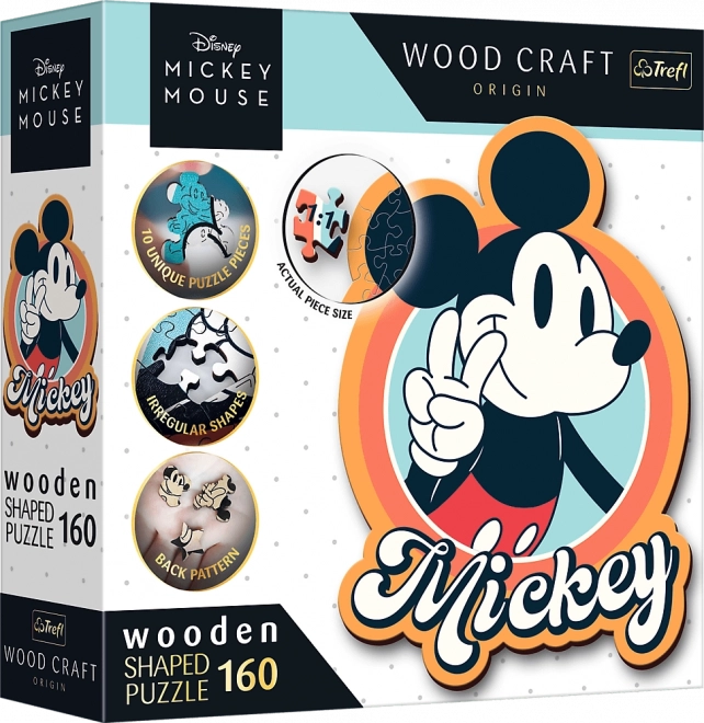 Lesene sestavljanke Retro MICKEY MOUSE 160 koščkov