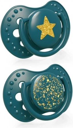 LOVI dinamični silikonski dudek Stardust 0–3 m, 2 kosa, zelen