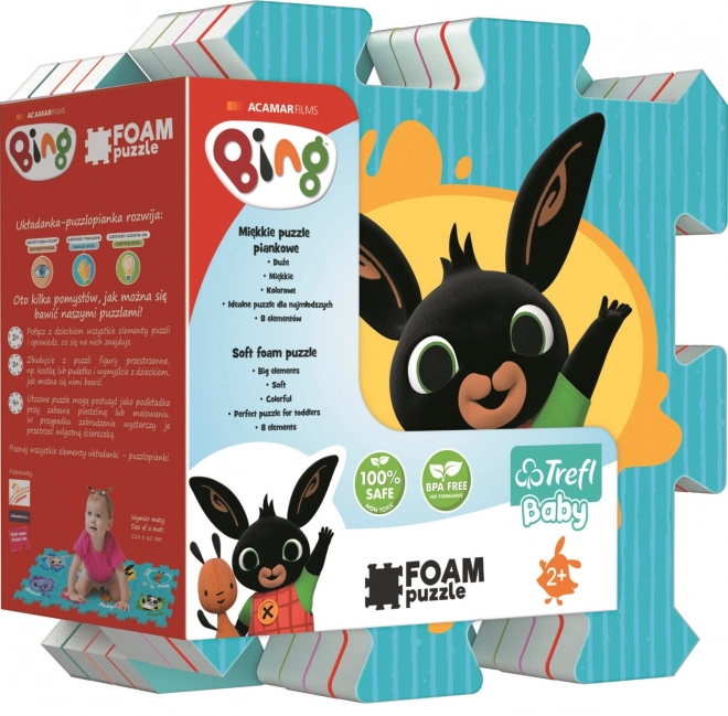 Pene puzzle Bing Bunny 32x32x1,5 cm 8 kosov v foliji