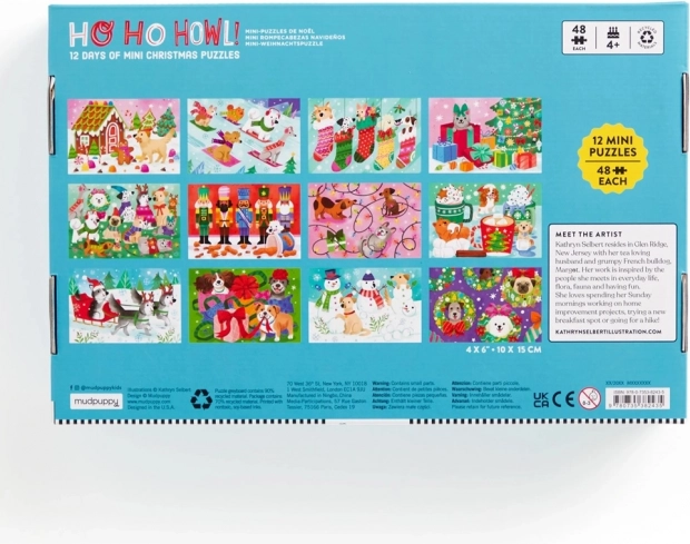 Božično odštevanje Puzzle set 12 kosov