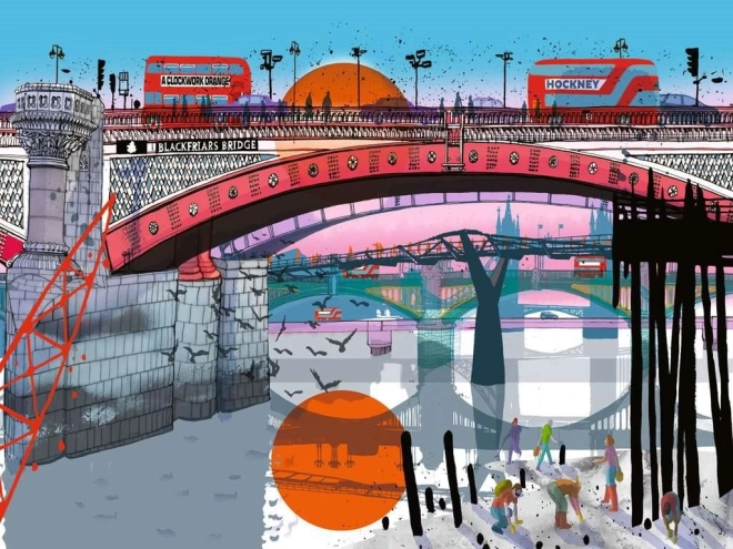Sestavljanka V Londonu 1500 koščkov Ravensburger