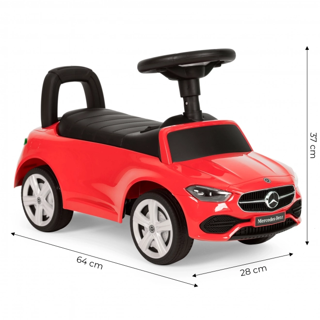 Igrača avto Mercedes C CLASS interaktivni volan v rdeči barvi