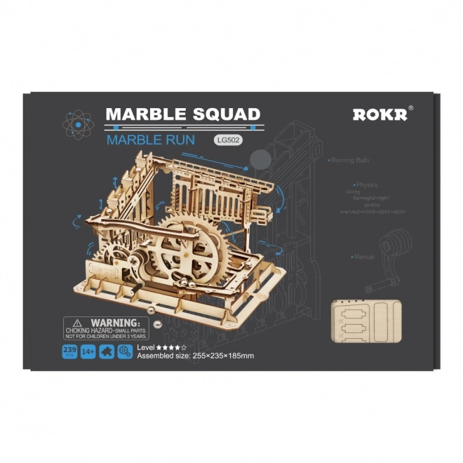Trapdoors Marmorna Ekipa - Krogelna steza - 3D lesena sestavljanka