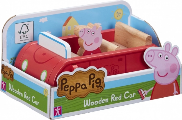 Prašečka Peppa leseni avto