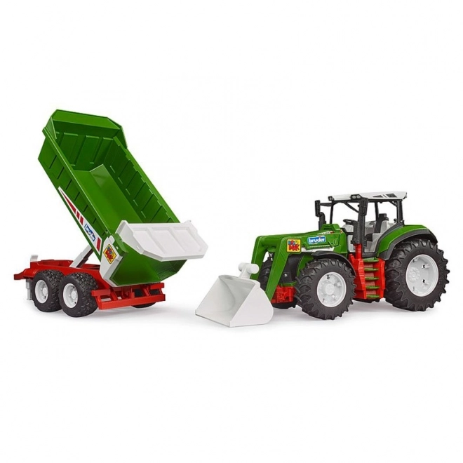 Bruder Traktor ROADMAX s čelnim nakladačem in prikolico