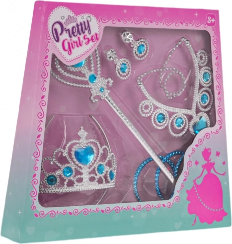 Komplet za malo princesko – moder