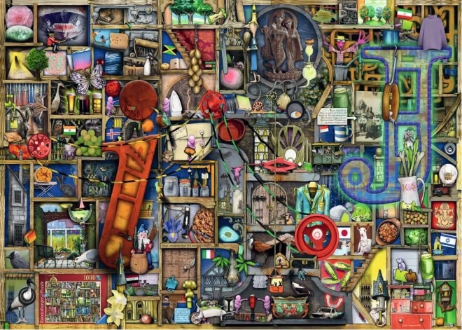 RAVENSBURGER Sestavljanka Osupljiva abeceda - črki I in J 1000 kosov