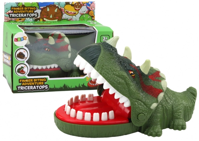 Igra spretnosti grizeči dinozaver Triceratops