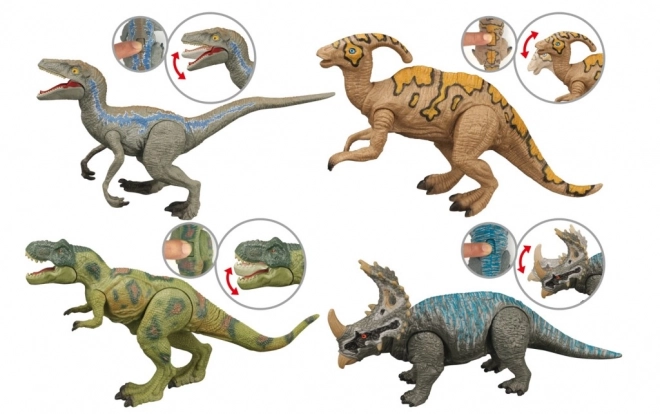 Interaktivni dinozaver s 4 vrstami