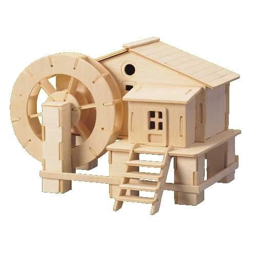 Woodcraft Leseno 3D puzzle vodni mlin