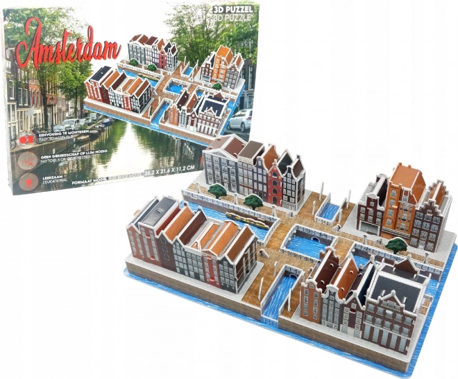3D sestavljanka Amsterodamsko kanalno okrožje 107 kosov