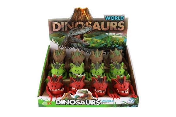 Lutka dinozaver 6x8cm silikon 3 barve