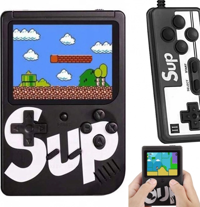 Retro žepna igralna konzola s 400 igrami 3.0, TV‑izhod in gamepad