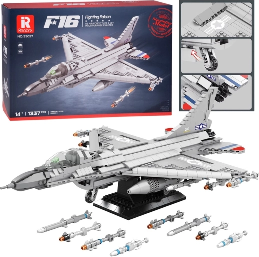 Gradbeni set REOBRIX lovsko letalo F-16 Fighting Falcon (1337 kosov)