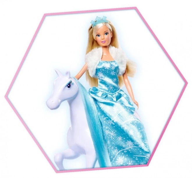 Punčka Steffi s konjem Snow Dream