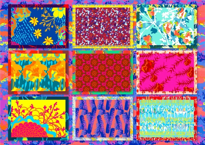 Enjoy Puzzle Dizajnerski vzorci 1000 koščkov