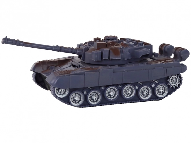R/C daljinsko voden tank Luči Zvok Mornarsko modra 1:18 27MHz