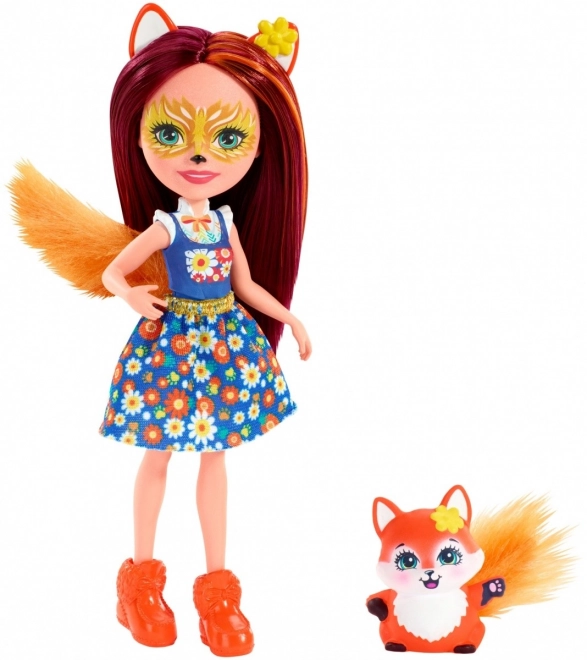 Enchantimals Punčka z živalco - Felicity Lisec in Flick FXM
