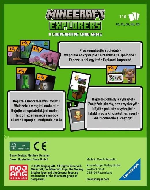 RAVENSBURGER Igralna karta Minecraft Raziskovalci