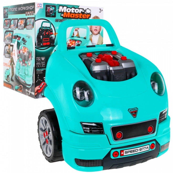 DIY Motor Master - komplet za malega mehanika modra
