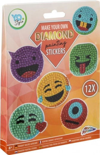 Diamantne nalepke s sadjem GRAFIX, set 12 kosov