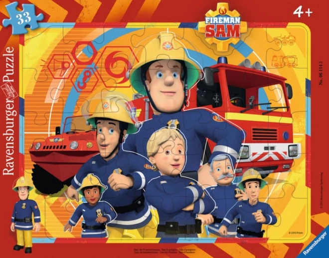 Ravensburger sestavljanka Gasilec Sam 33 kosov