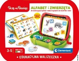 Izobraževalni magnetni kovček Abeceda in živali Clementoni