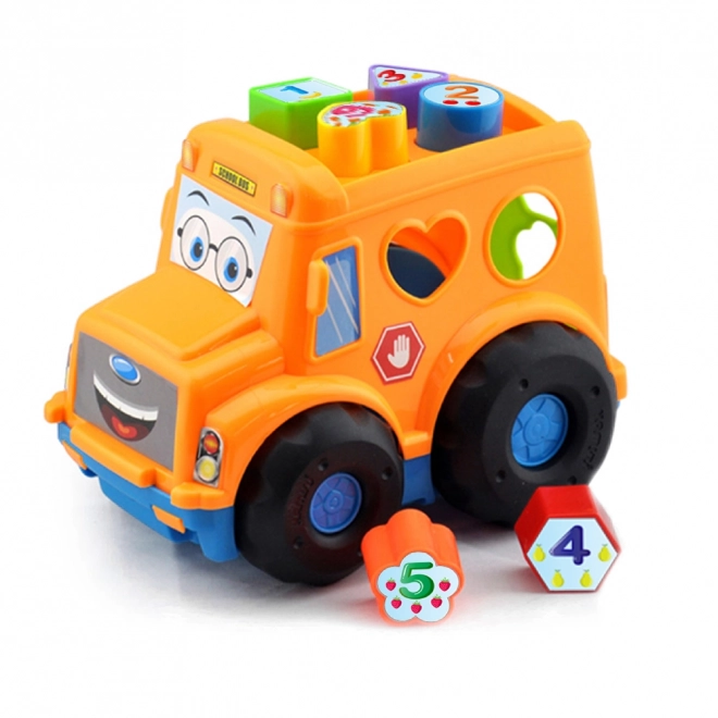 Vstavljanka BABY avtobus za najmlajše oranžen