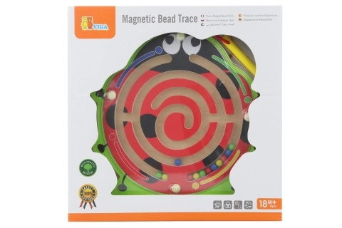 Lesena magnetna labirint pikapolonica