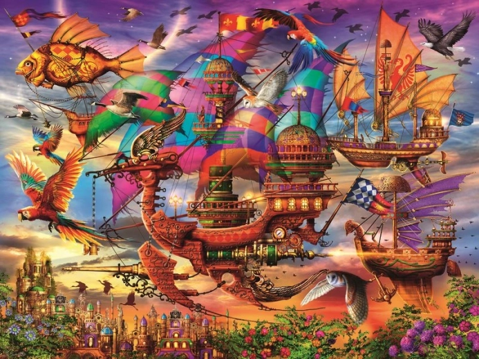 Sestavljanka Mistična leteča ladja 1500 koščkov RAVENSBURGER