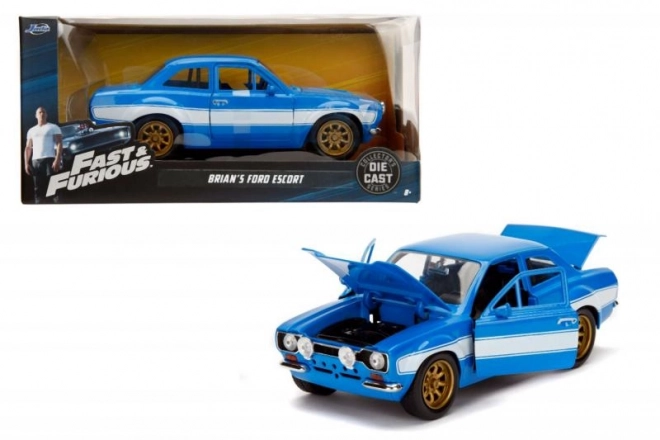 Model avtomobila 1974 Ford Escort iz Hitri in drzni 1:24