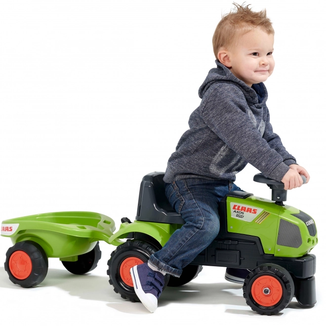Poganjalec - traktor Claas z volanom in prikolico