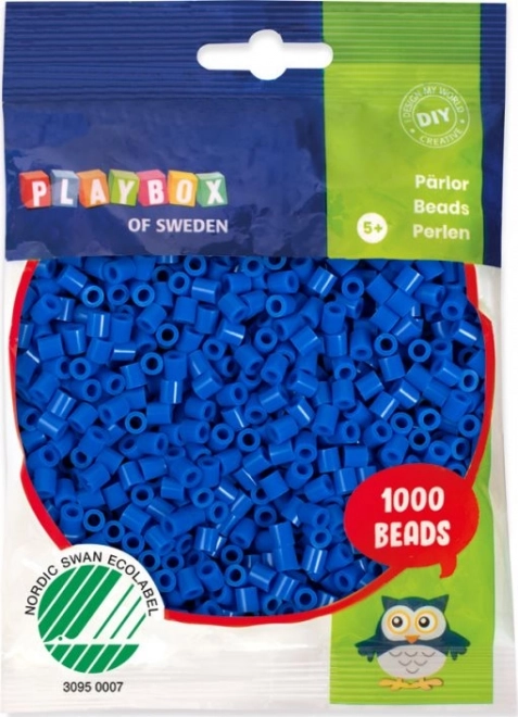 PLAYBOX Likalne perlice - temno modre 1000 kosov