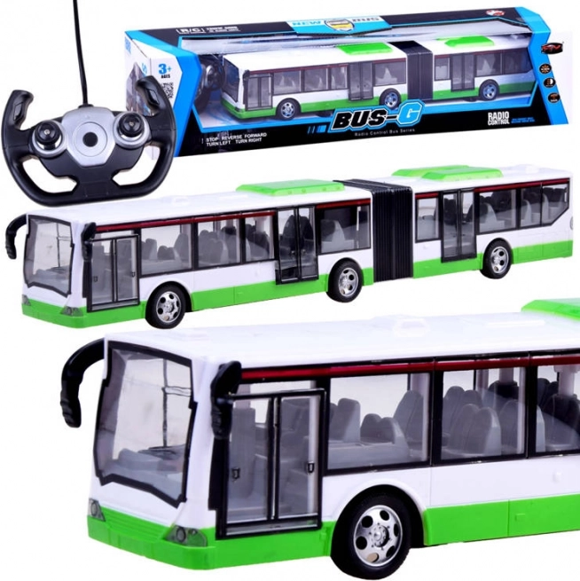 RC členkasti avtobus na daljinsko upravljanje za otroke – Zelena