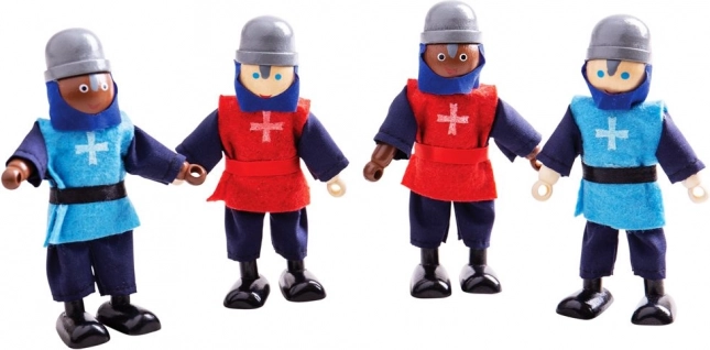Bigjigs Toys srednjeveški vitezi – komplet lesenih figuric