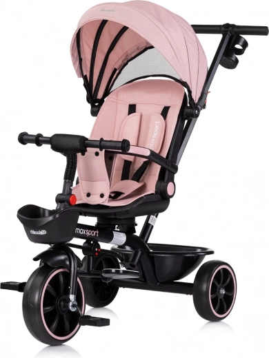 Chipolino tricikel s strešico Max Sport 2v1 roza