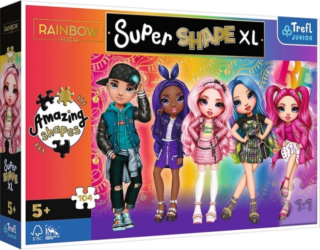 Puzzle XL Super Shape 104 kosov RAINBOW HIGH