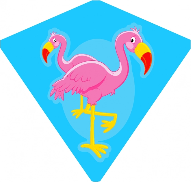 Leteči zmaj flamingo 68 x 73 cm - češka embalaža