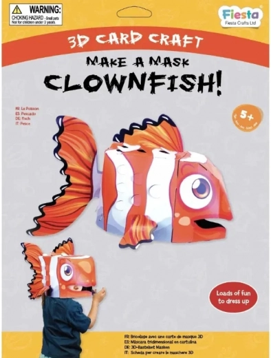 Fiesta Crafts Kreativni set 3D maska Klovn z očali