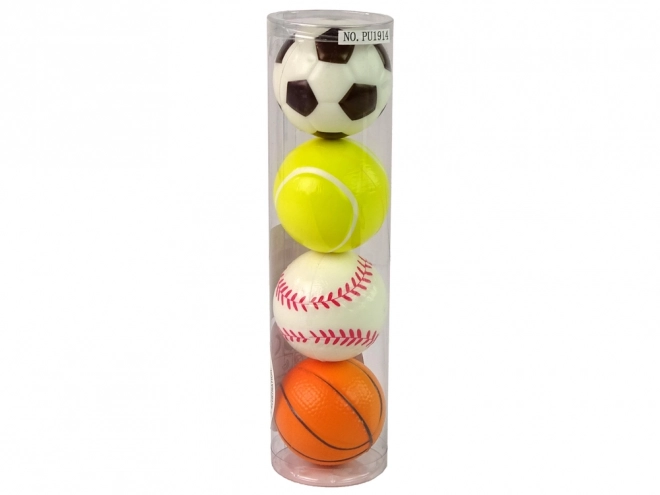 Set mehkih žogic 4 kosi Šport Golf Tenis Nogomet