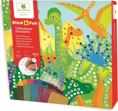 Stick & Fun - Mozaika svet dinozavrov