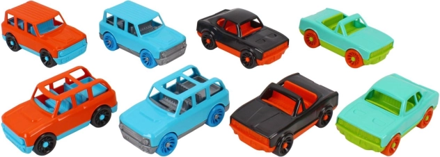 Plastični avtomobilček 10 cm z prostim tekom – mešanica barv in modelov