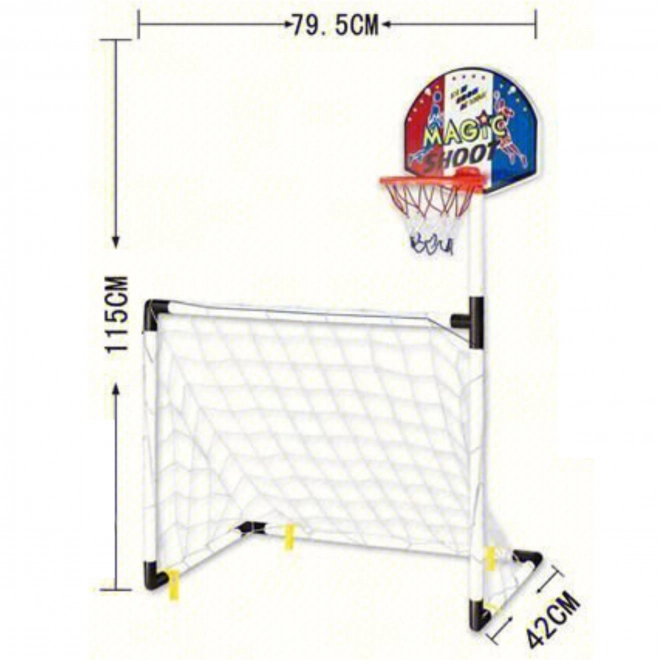Otroški športni set 2v1 Košarka in Nogomet Woopie