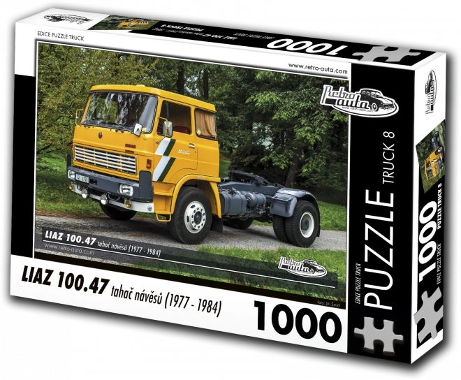Sestavljanka Retro-avtomobili Truck LIAZ 100.47 vlačilec polpriklopnikov (1977–1984) – 1000 koščkov