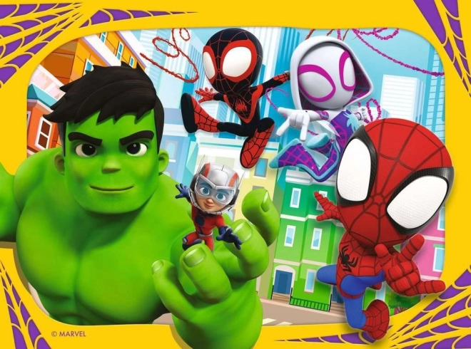 Puzzle RAVENSBURGER Spidey in njegovi čudoviti prijatelji 4v1