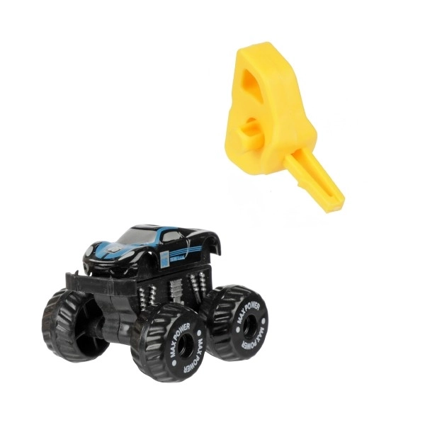 Avto terenskega mini s starterjem plast 4cm v plastičnem jajcu 5x10cm 12kos v škatli