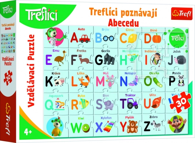 Izobraževalna sestavljanka 30 - Treflíci spoznavajo abecedo