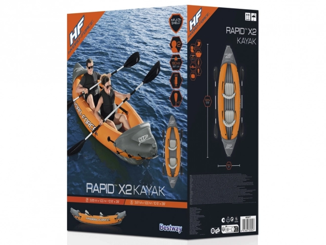Dvosed kajak na napihovanje Bestway Hydro-Force Lite-Rapid X2